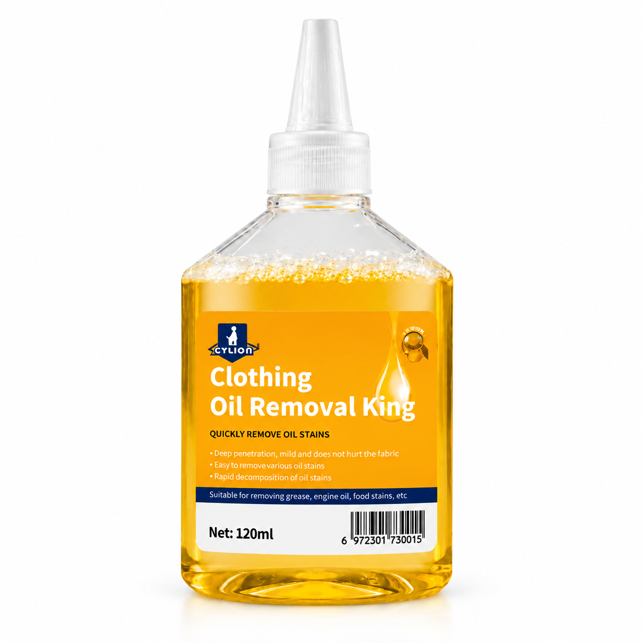 REMOVEDOR DE MANCHAS Y ACEITE PARA ROPA