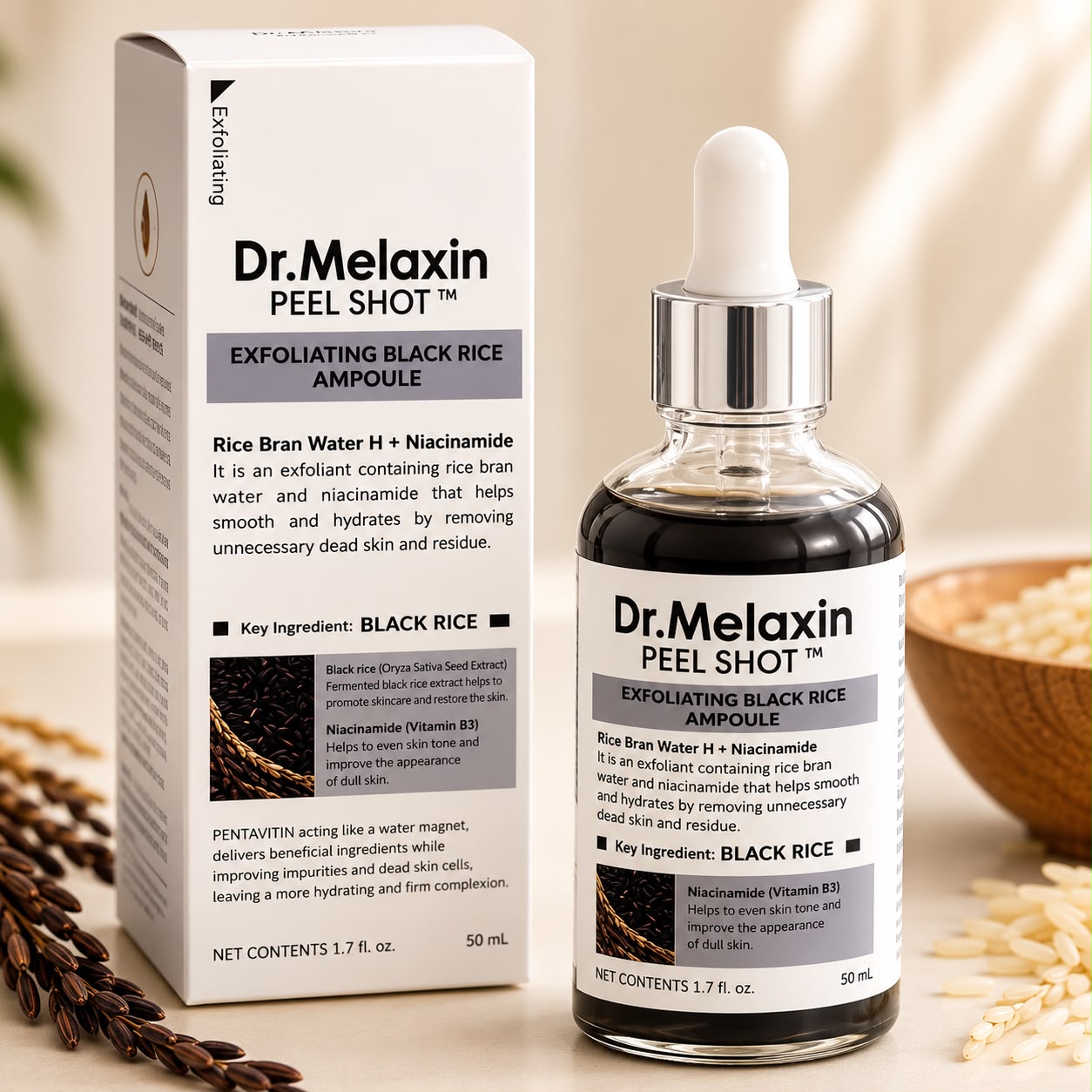 DR MELAXIN - PEEL SHOT - EXFOLIANTE DE ARROZ